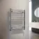 Barcelona Chrome Straight Heated Towel Rail 800x600mm