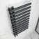 Palermo Anthracite Designer Heated Towel Rail 1200x600mm