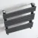 Santorini Anthracite Flat Panel Heated Towel Rail 800x450mm