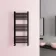 Valetta Matt Black Square Heated Towel Rail 1000x450mm