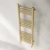 Barcelona Brushed Brass Straight Heated Towel Rail 1200x400mm