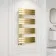 Seville Brushed Brass Designer Flat Panel Heated Towel Rail 1200x600mm