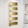 Seville Brushed Brass Designer Flat Panel Heated Towel Rail 1600x600mm