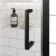 London Matt Black 6mm Pivot Shower Door 900mm