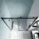 Oslo Matt Black Premium Easy Clean 8mm Sliding Shower Door 1400mm
