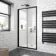 London Matt Black 6mm Bifold Shower Door 1000mm