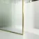 Munich Fluted Effect Brushed Brass Easy Clean 8mm Wet Room Shower Glass Panel 1200mm