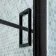 London Matt Black Grid 6mm Bifold Shower Door 900mm