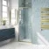 London Brushed Brass 6mm Pivot Shower Door 700mm