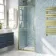 London Brushed Brass 6mm Pivot Shower Door 760mm