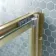London Brushed Brass 6mm Bifold Shower Door 1000mm