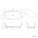 Soho 1700mm Transparent Red Freestanding Bath