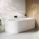 Merton 1700mm Curved Corner Bath - Right Handed