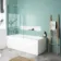 Geneva Easy Clean 6mm Bath Screen - 800mm