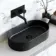 Dakota Matt Black Oval Counter Top Basin 525mm
