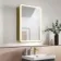 Olivia Matt Brass Illuminated LED Mirror Cabinet 710x500mm