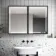Mia Black Framed Illuminated LED Mirror Cabinet 710x1000mm