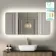 Olivia Brushed Brass Backlit llluminated LED Mirror 600x1200mm