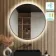 Mollie Black Framed Round Backlit LED Mirror With BLUETOOTH Speaker 800mm