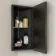 Madelyn Battery Operated Black Framed Illuminated LED Corner Mirror Cabinet 600mm Tall