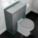 Monaco Dove Grey Back To Wall Toilet Unit 600mm