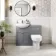 Capri Fog Grey Back To Wall Toilet Unit 500mm