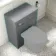 Capri Fog Grey Back To Wall Toilet Unit 600mm