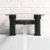 Mersey Matt Black Basin & Bath Mixer Tap Set