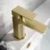 Soar Brushed Brass Basin & Shower Bath Mixer Tap Set