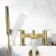 Severn Brushed Brass Basin & Shower Bath Mixer Tap Set