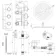 Ballina Premium Ceiling Chrome Round Thermostatic Bath Filler Shower Set - 300mm Head & Hand Shower