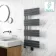Seville Electric Anthracite Designer Flat Panel Heated Towel Rail 1200x600mm