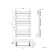 Santorini Electric White Flat Panel Heated Towel Rail 800x450mm