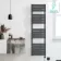 Santorini Electric Anthracite Flat Panel Heated Towel Rail 1600x450mm