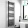 Barcelona Electric Matt Black Straight Heated Towel Rail 1800x500mm