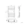 Santorini Electric Brushed Brass Flat Panel Heated Towel Rail 650x400mm