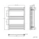 Barcelona Electric Brushed Brass Straight Heated Towel Rail 800x600mm