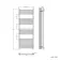 Barcelona Electric Brushed Brass Straight Heated Towel Rail 1600x600mm