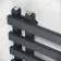 Palermo Electric Anthracite Designer Heated Towel Rail 1600x600mm