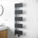 Seville Electric Anthracite Designer Flat Panel Heated Towel Rail 1600x450mm