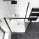London Matt Black 6mm Pivot Shower Enclosure 1000x800mm