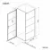 Toulon Matt Black Grid Easy Clean 6mm Pivot Shower Enclosure 800x800mm