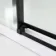 Stockholm Matt Black Easy Clean 8mm Frameless Sliding Shower Enclosure 1100x900mm