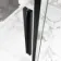 Stockholm Matt Black Easy Clean 8mm Frameless Sliding Shower Enclosure 1100x900mm