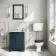 Hudson Traditional Toilet With Low-Level Cistern and Inky Blue Wooden Seat