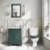 Hudson Traditional Close Coupled Toilet With Midnight Green Wooden Seat