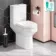 Denver Rimless Comfort Height Close Coupled Toilet With Soft Close Seat