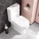 Denver Rimless Fully Back to Wall Close Coupled Toilet With Soft Close Seat