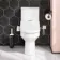 Denver Rimless Fully Back to Wall Close Coupled Toilet With Smart Bidet Seat