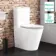 Boston Rimless Comfort Height Close Coupled Toilet With Premium Soft Close Slim Seat